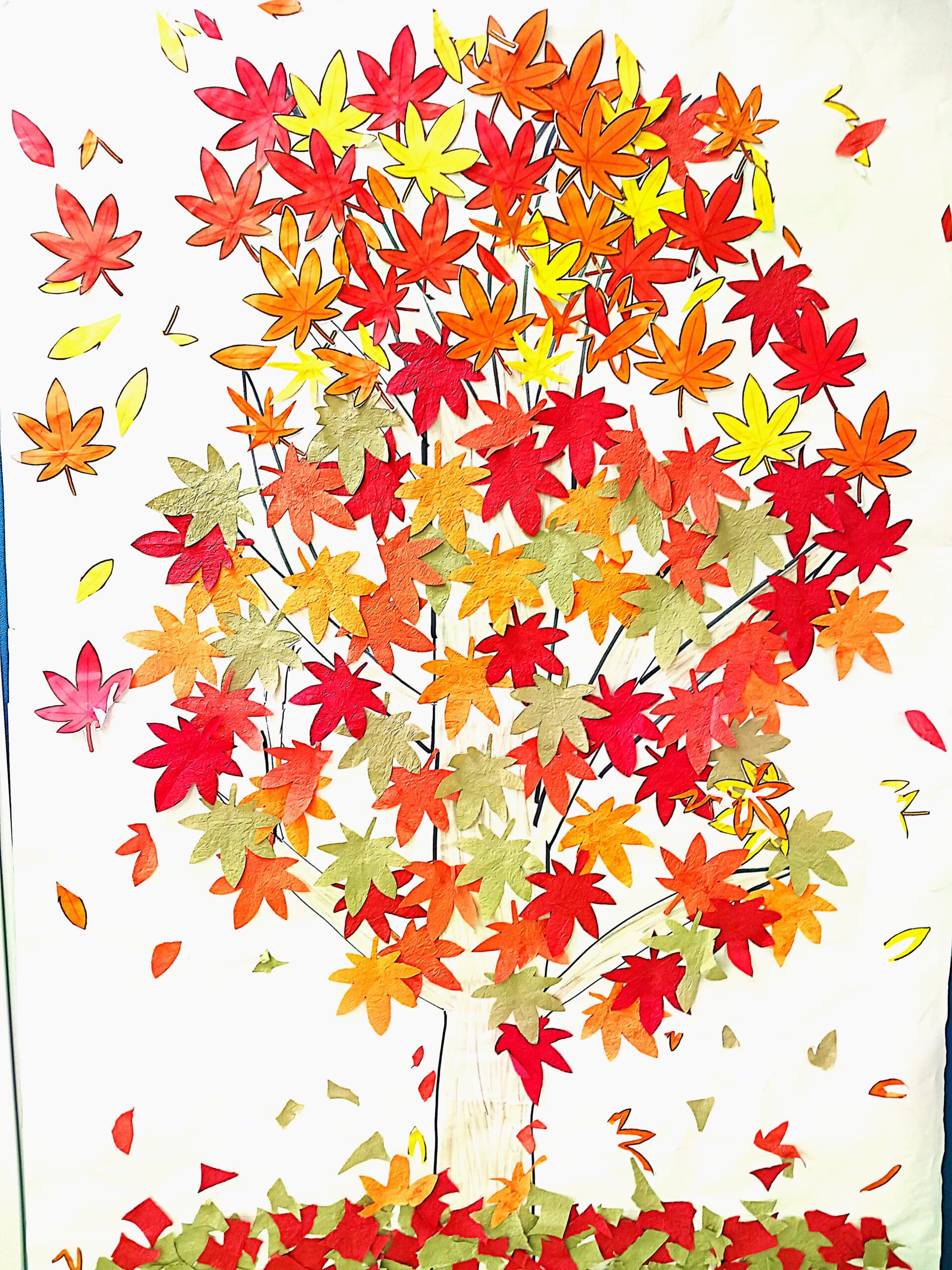 貼り絵をしました！🍁