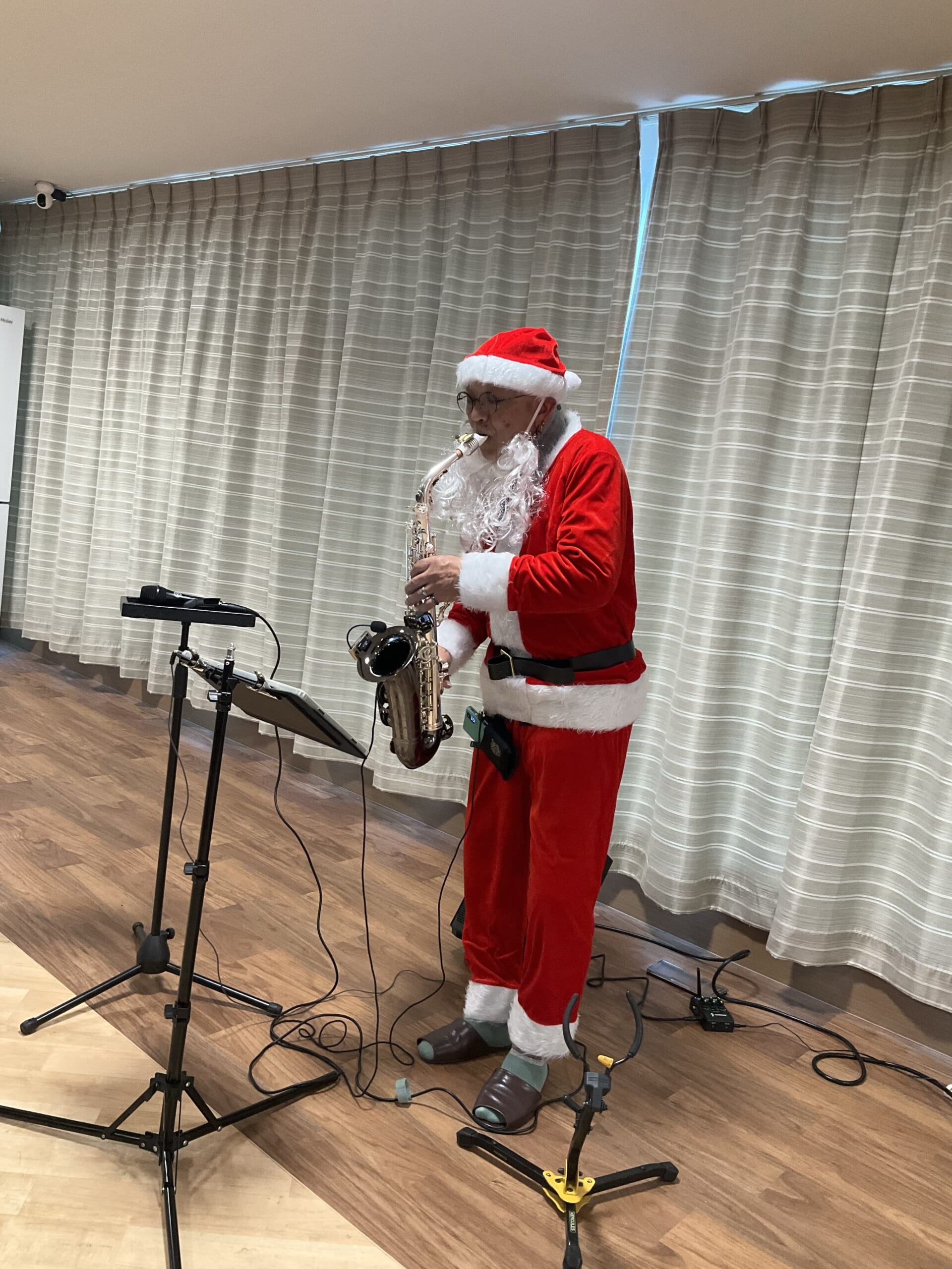 Shuさんによるサックス演奏　12/6