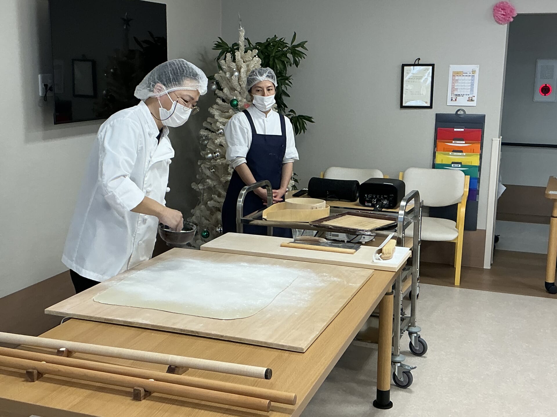 【PDハウス清田】そば職人が来た！