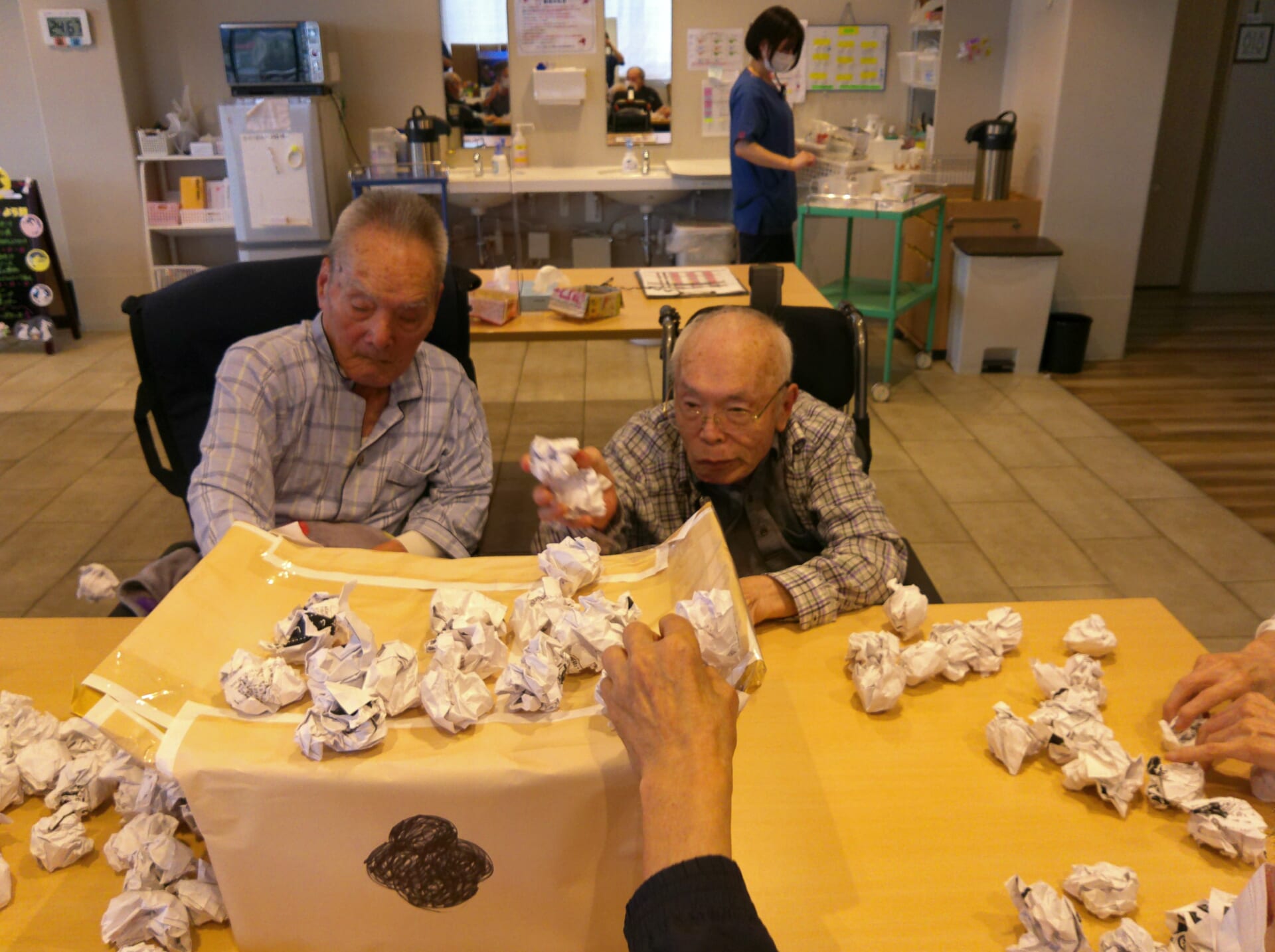お月見玉入れ大会🌕🐇