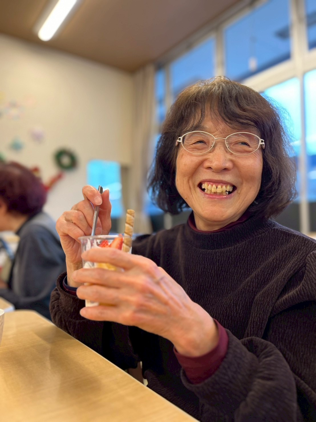 【太陽のリゾート野々市】調理レク🍓パフェ作り🍓